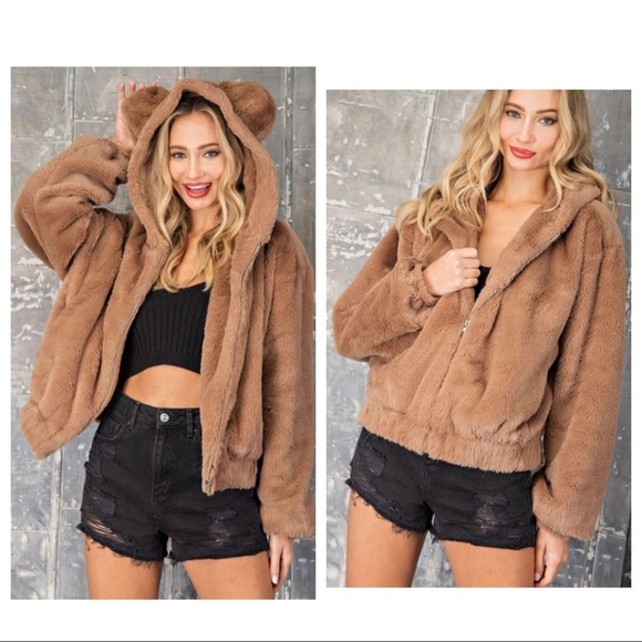 NEW! So Soft Teddy Hooded Jacket! - Picture 1 of 12